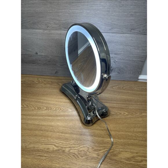 Zadro Glamour Lighted Vanity Mirror GLA75 – Dual 5x/1x Magnification Swivel - Picture 3 of 12